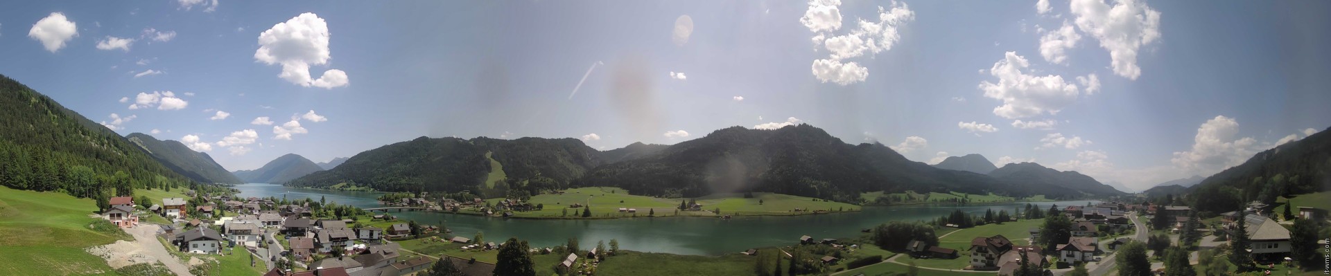 Archiv Foto Webcam Panoramablick auf den Weißensee in Kärnten