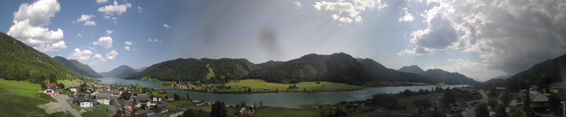 Archiv Foto Webcam Panoramablick auf den Weißensee in Kärnten