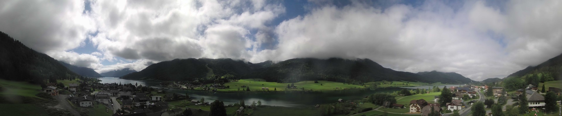 Archiv Foto Webcam Panoramablick auf den Weißensee in Kärnten