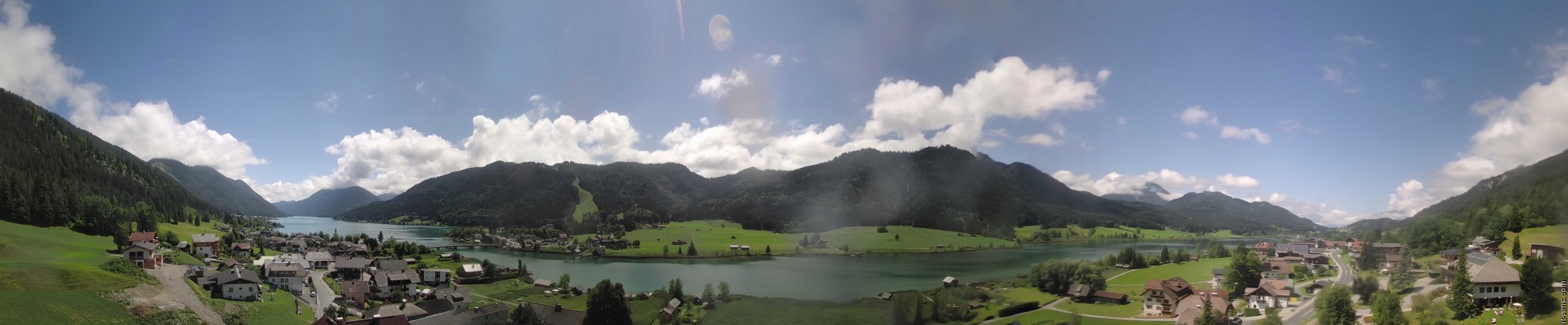 Archiv Foto Webcam Panoramablick auf den Weißensee in Kärnten