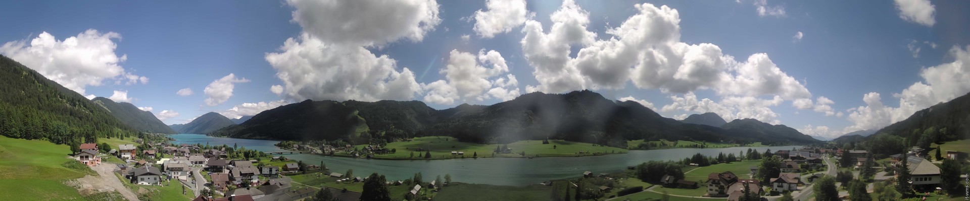 Archiv Foto Webcam Panoramablick auf den Weißensee in Kärnten