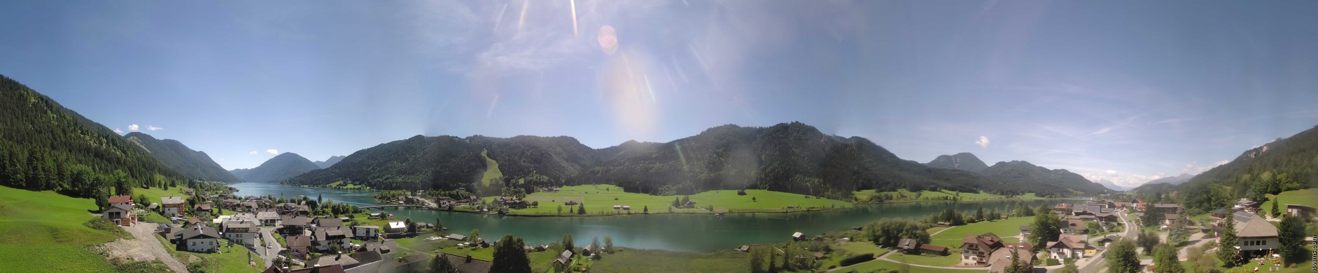 Archived image Webcam Weißensee lake (north of Hermagor)