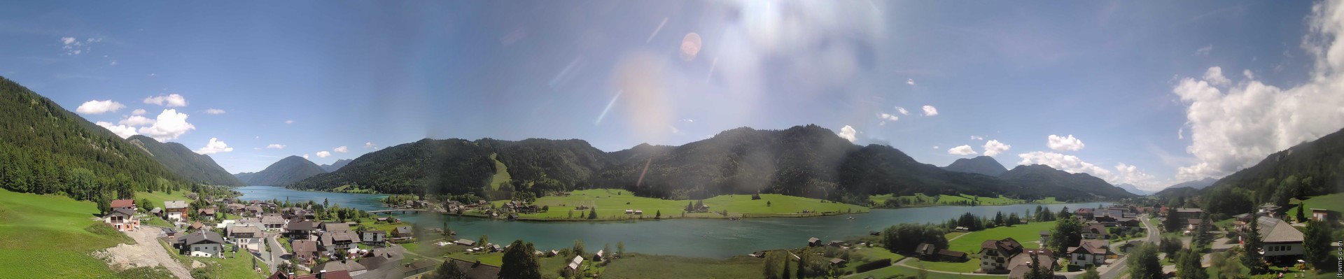 Archived image Webcam Weißensee lake (north of Hermagor)