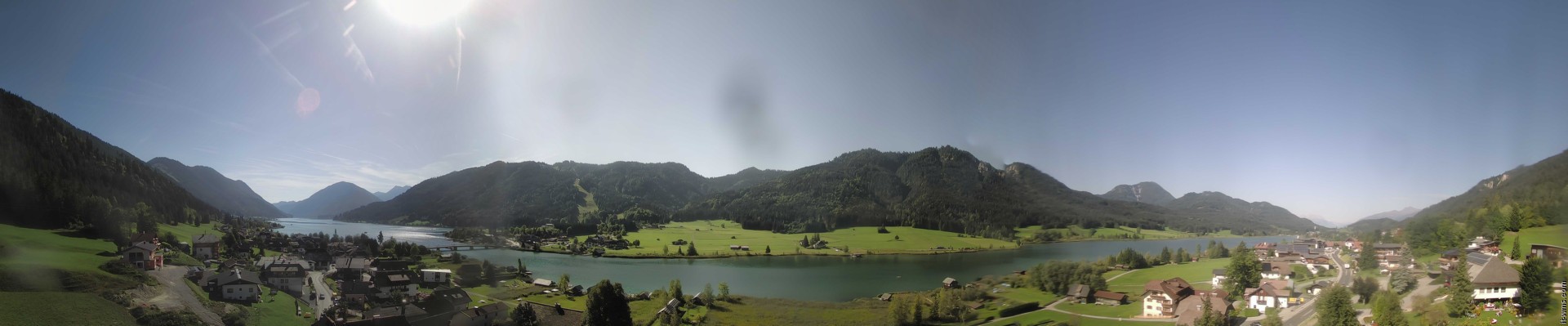 Archiv Foto Webcam Panoramablick auf den Weißensee in Kärnten