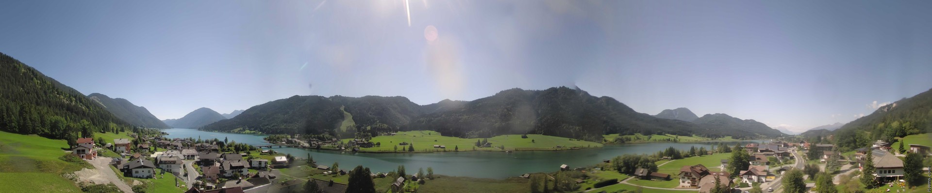 Archiv Foto Webcam Panoramablick auf den Weißensee in Kärnten