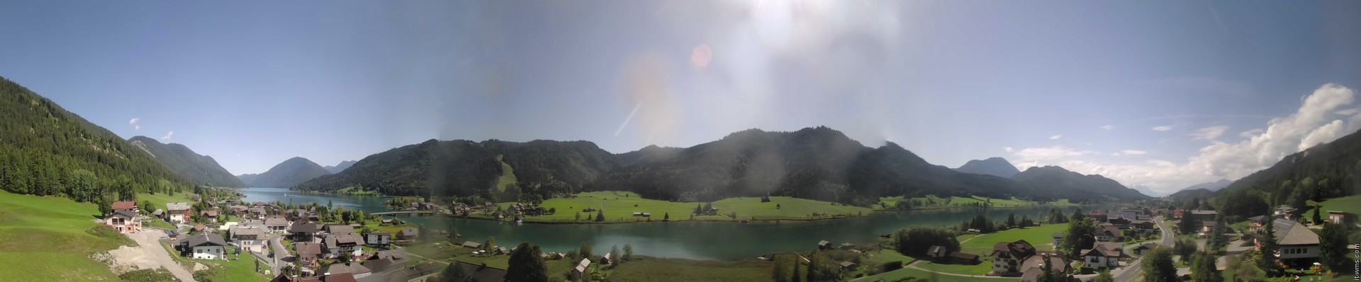 Archiv Foto Webcam Panoramablick auf den Weißensee in Kärnten