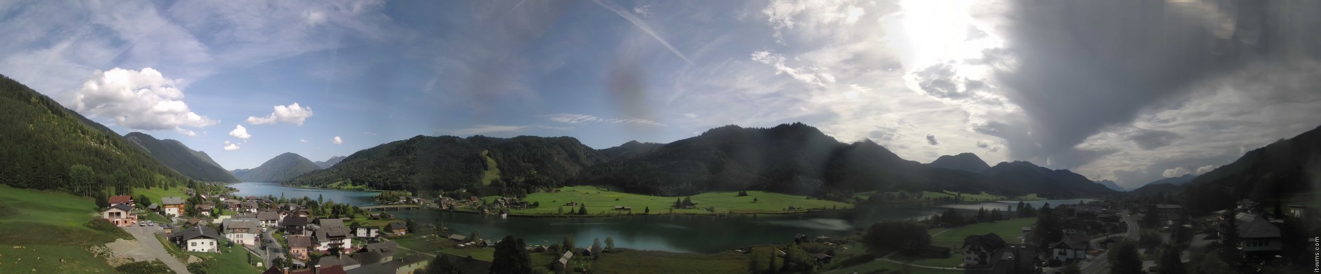Archiv Foto Webcam Panoramablick auf den Weißensee in Kärnten