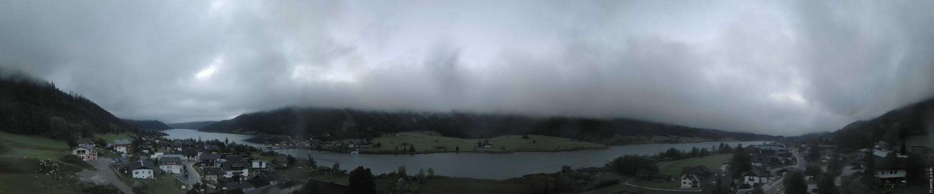 Archiv Foto Webcam Panoramablick auf den Weißensee in Kärnten