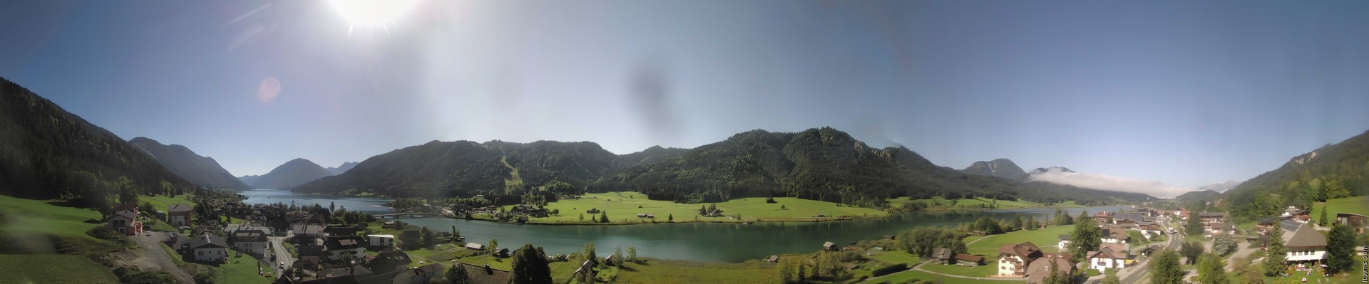 Archiv Foto Webcam Panoramablick auf den Weißensee in Kärnten