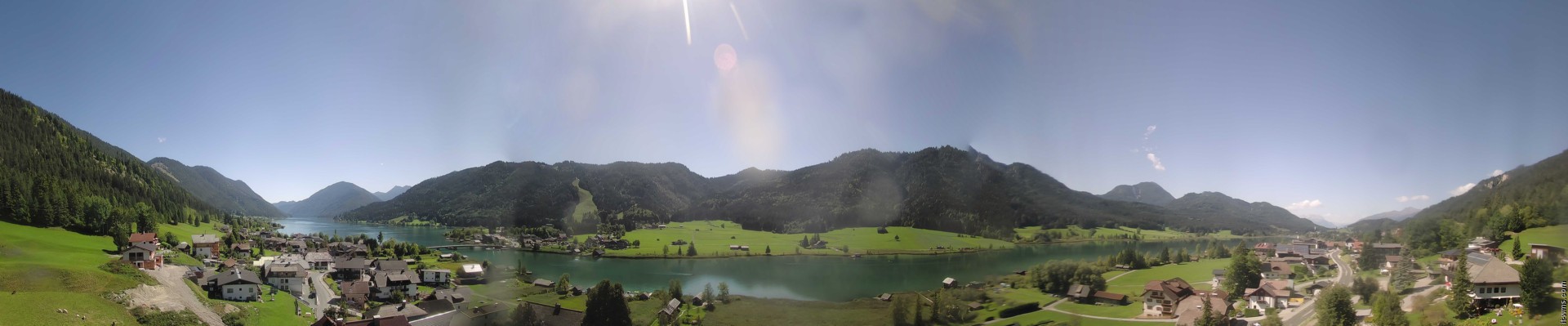 Archiv Foto Webcam Panoramablick auf den Weißensee in Kärnten
