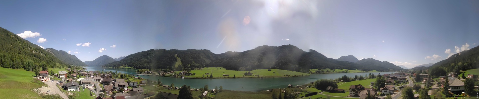 Archiv Foto Webcam Panoramablick auf den Weißensee in Kärnten