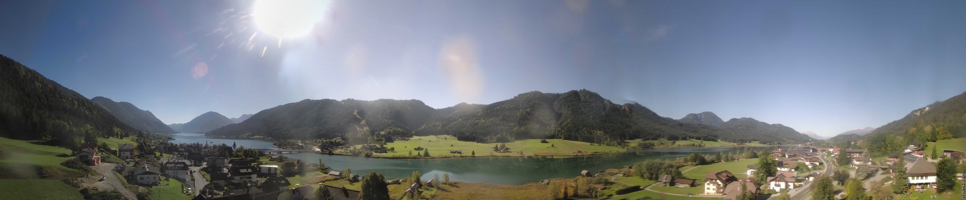 Archiv Foto Webcam Panoramablick auf den Weißensee in Kärnten