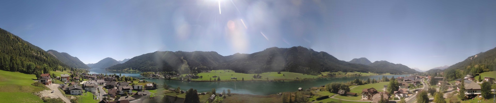 Archiv Foto Webcam Panoramablick auf den Weißensee in Kärnten
