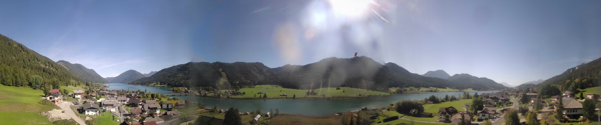 Archiv Foto Webcam Panoramablick auf den Weißensee in Kärnten