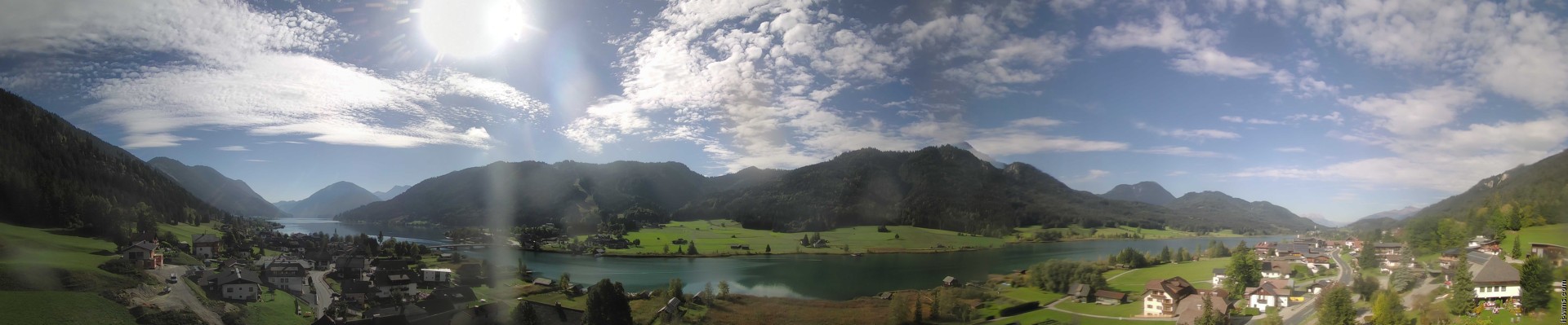 Archiv Foto Webcam Panoramablick auf den Weißensee in Kärnten