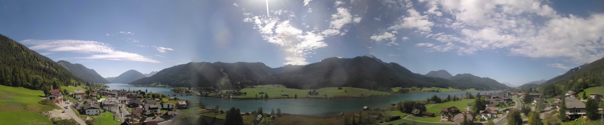 Archiv Foto Webcam Panoramablick auf den Weißensee in Kärnten
