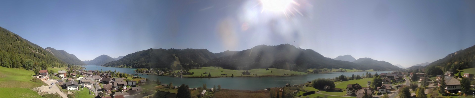 Archiv Foto Webcam Panoramablick auf den Weißensee in Kärnten