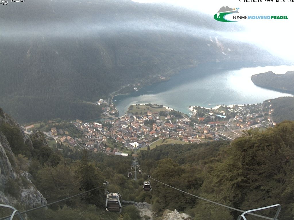 Archiv Foto Webcam Lago di Molveno