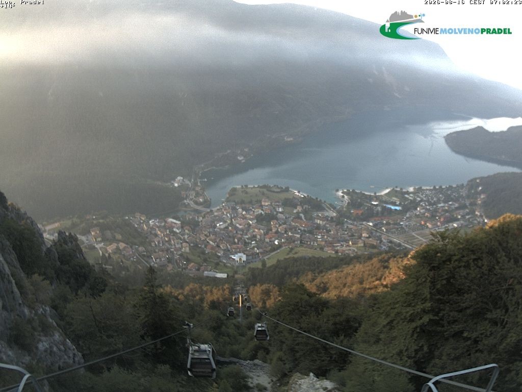 Archiv Foto Webcam Lago di Molveno