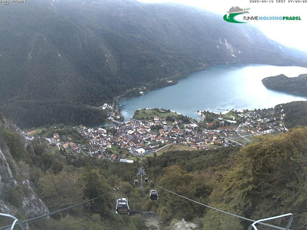 Archiv Foto Webcam Lago di Molveno