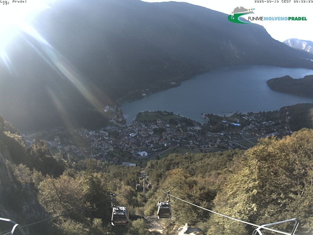 Archiv Foto Webcam Lago di Molveno