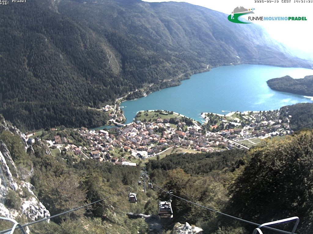 Archiv Foto Webcam Lago di Molveno