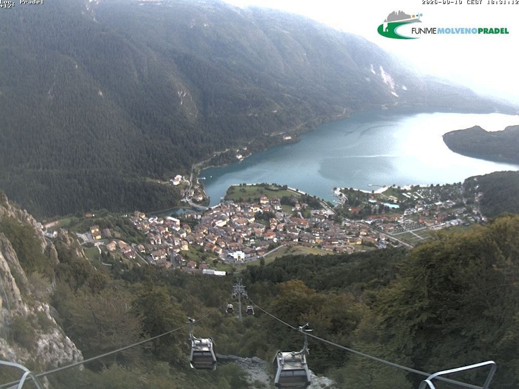 Archiv Foto Webcam Lago di Molveno