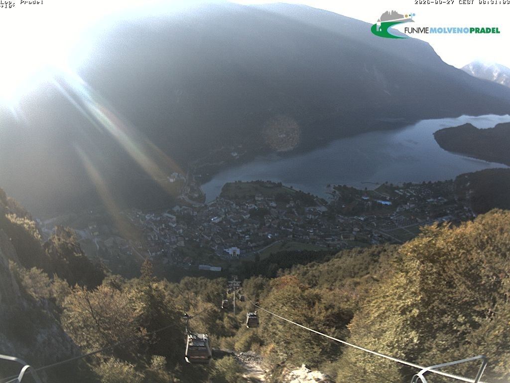 Archiv Foto Webcam Lago di Molveno