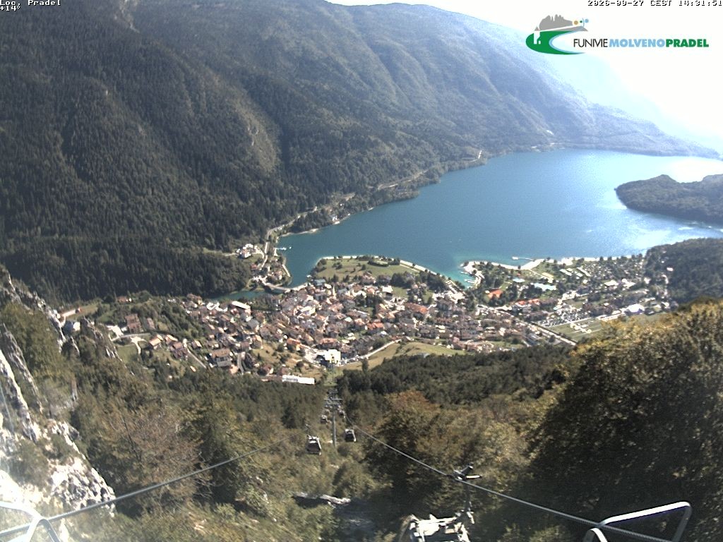 Archiv Foto Webcam Lago di Molveno