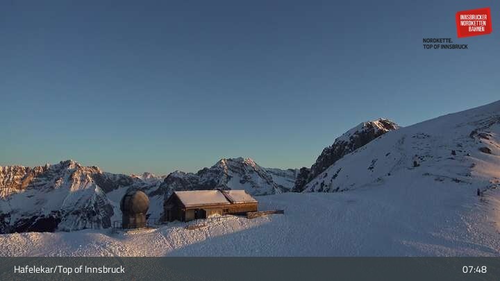 Archiv Foto Webcam Innsbruck / Hafelekar