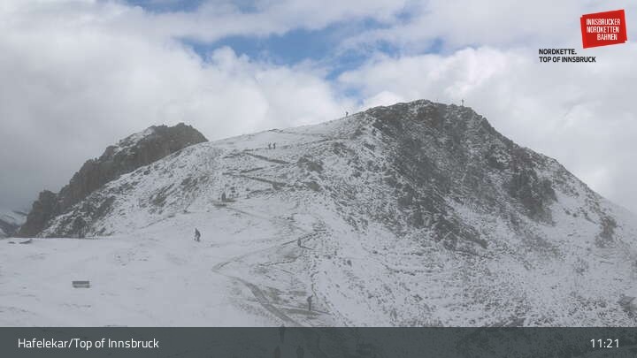 Archiv Foto Webcam Innsbruck / Hafelekar