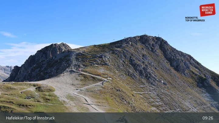 Archiv Foto Webcam Innsbruck / Hafelekar