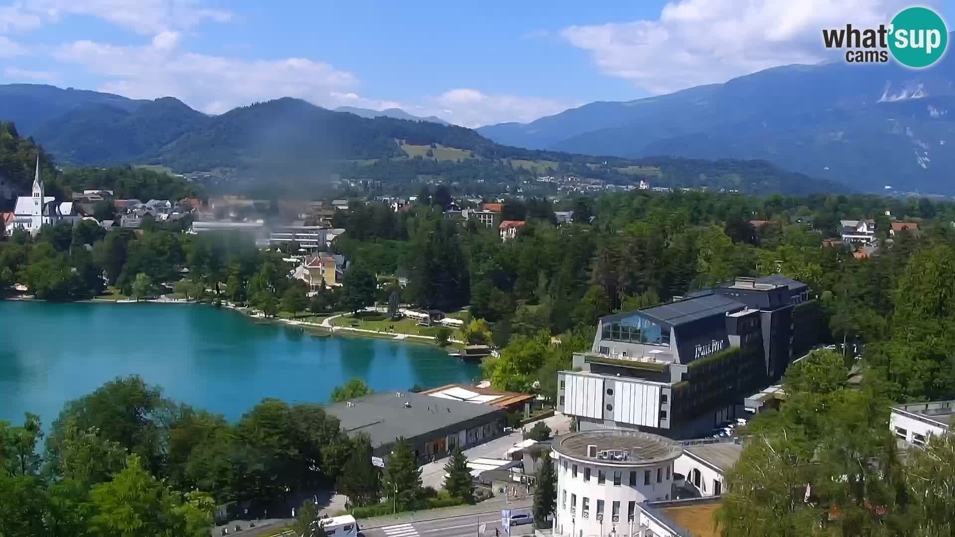 Archiv Foto Webcam Blick auf den Bleder See in Slowenien