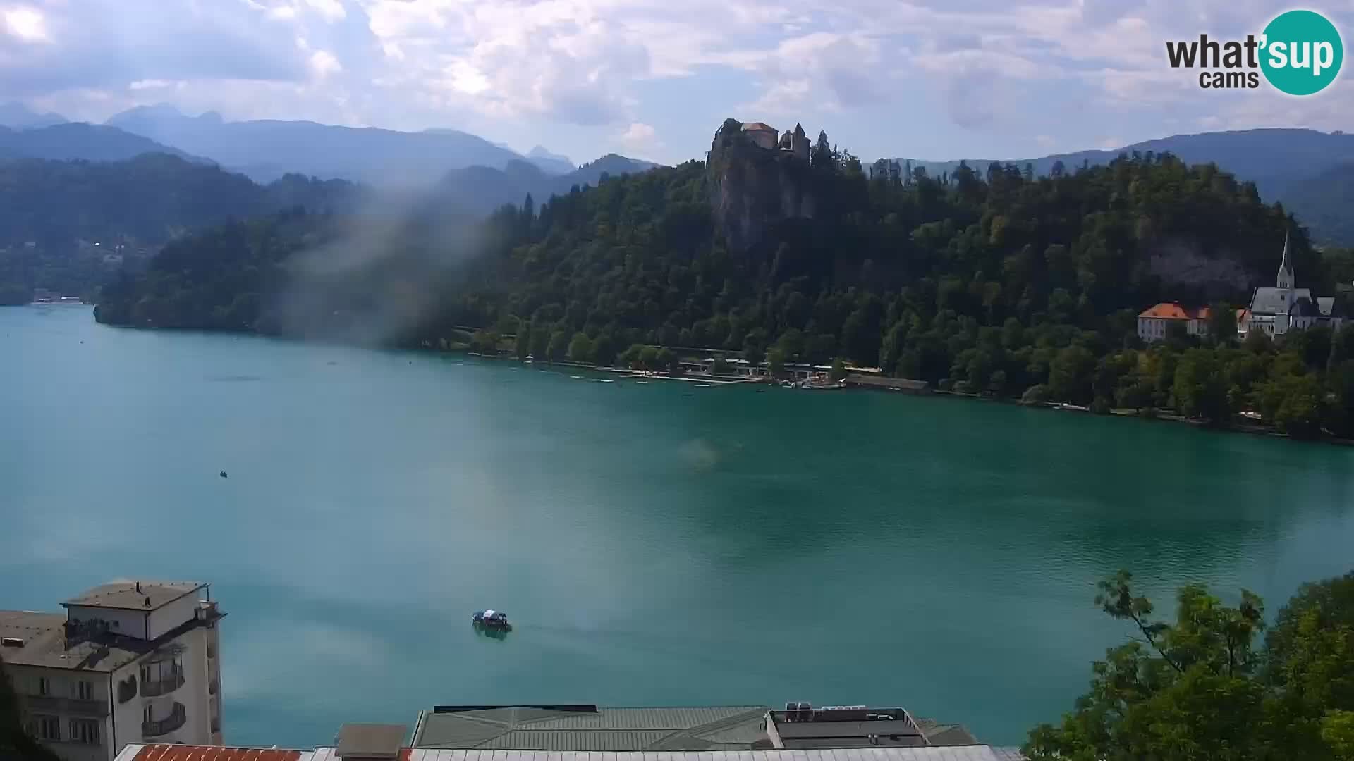 Archiv Foto Webcam Blick auf den Bleder See in Slowenien