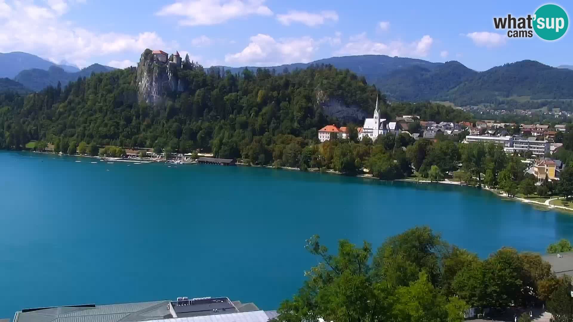 Archiv Foto Webcam Blick auf den Bleder See in Slowenien