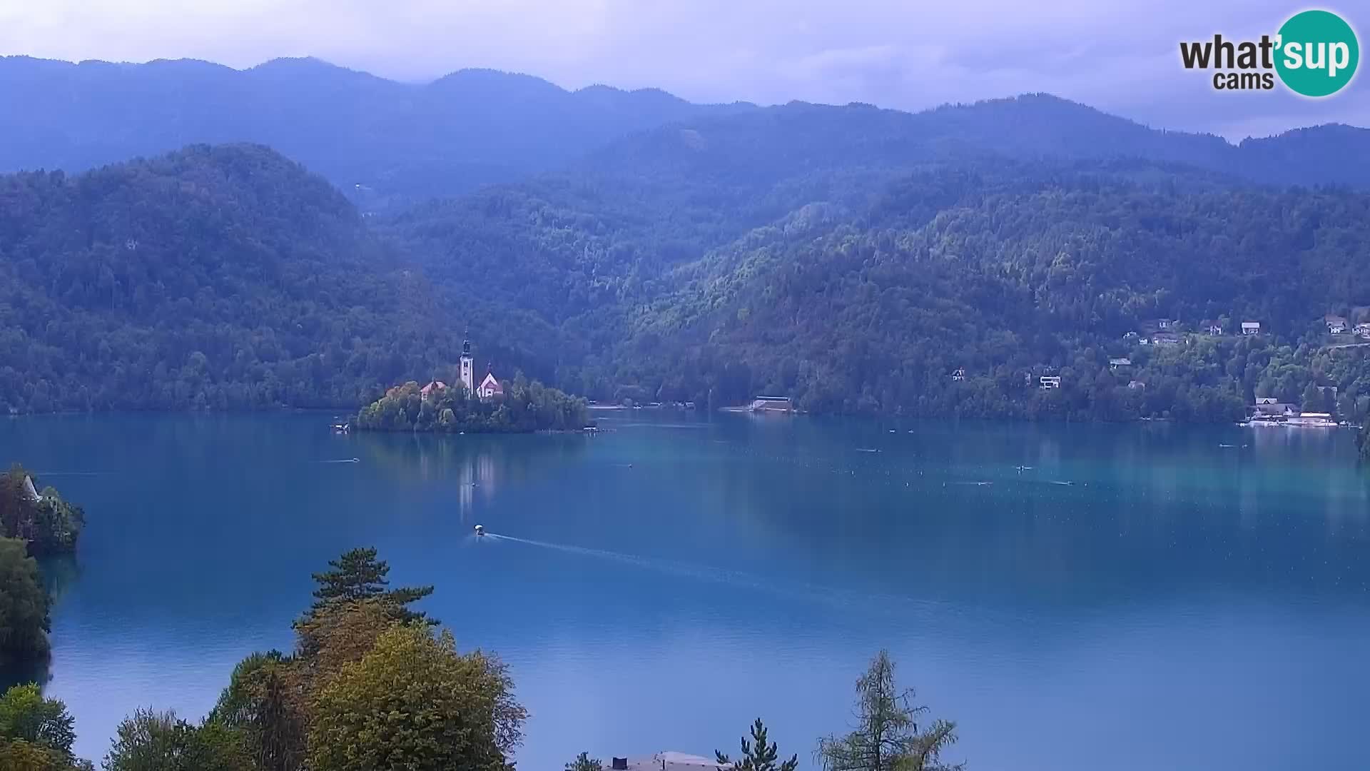 Archiv Foto Webcam Blick auf den Bleder See in Slowenien