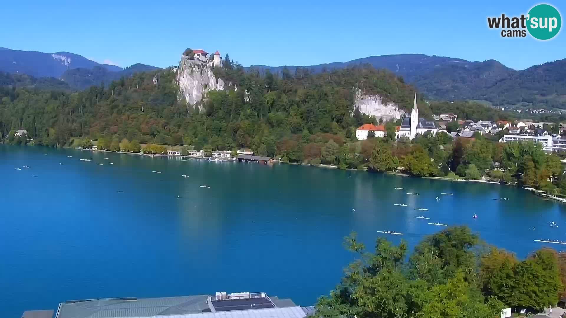 Archiv Foto Webcam Blick auf den Bleder See in Slowenien