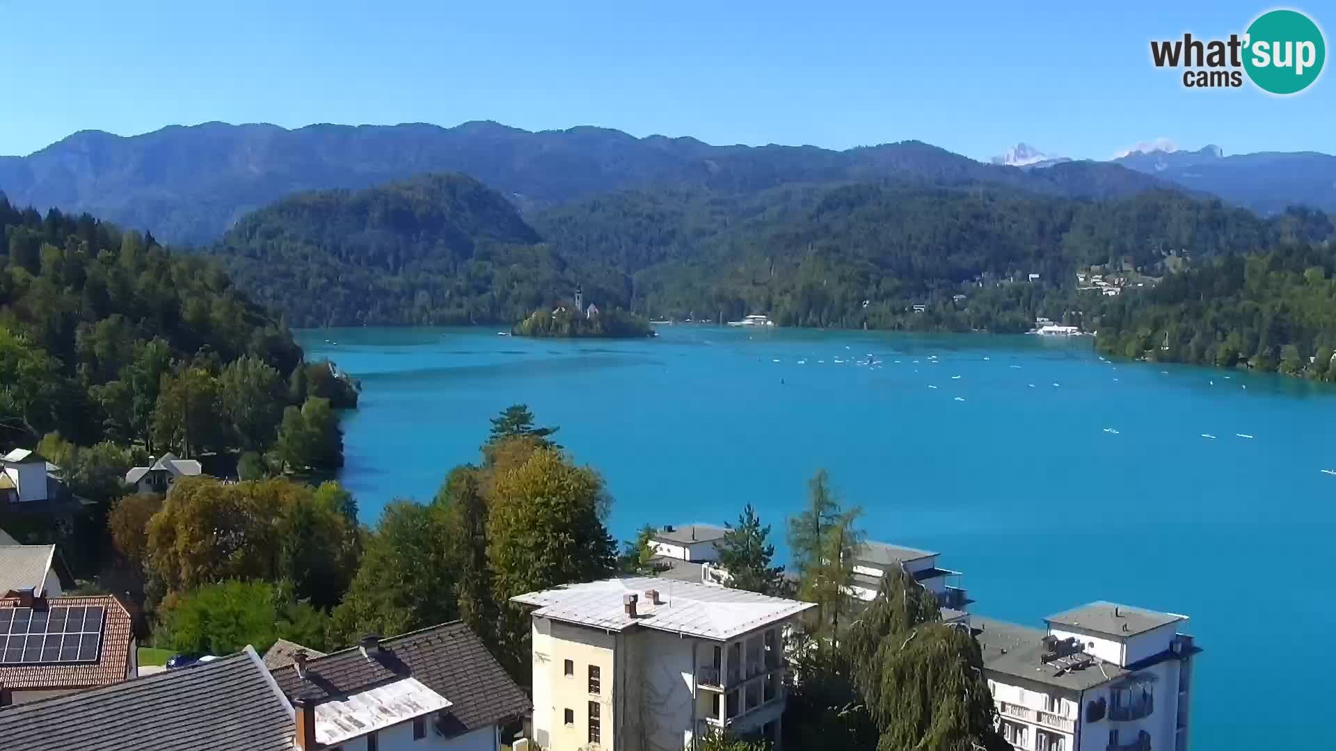 Archiv Foto Webcam Blick auf den Bleder See in Slowenien