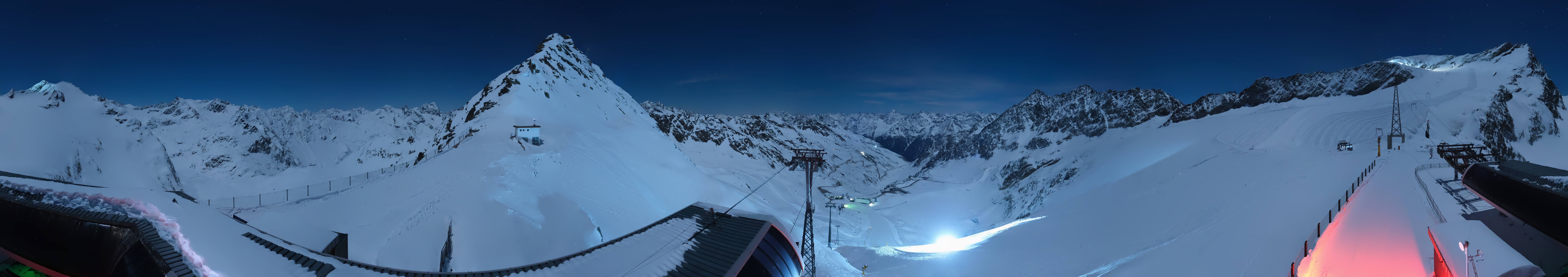 Archived image Webcam Rettenbach Glacier Sölden