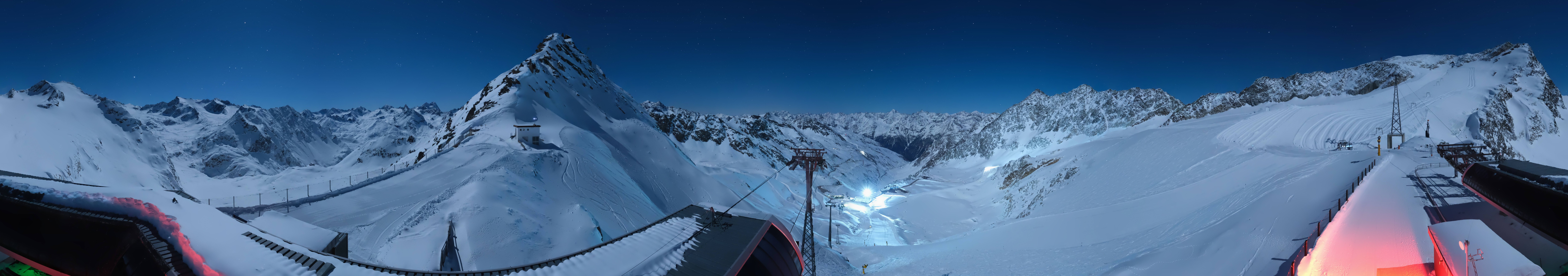 Archived image Webcam Rettenbach Glacier Sölden