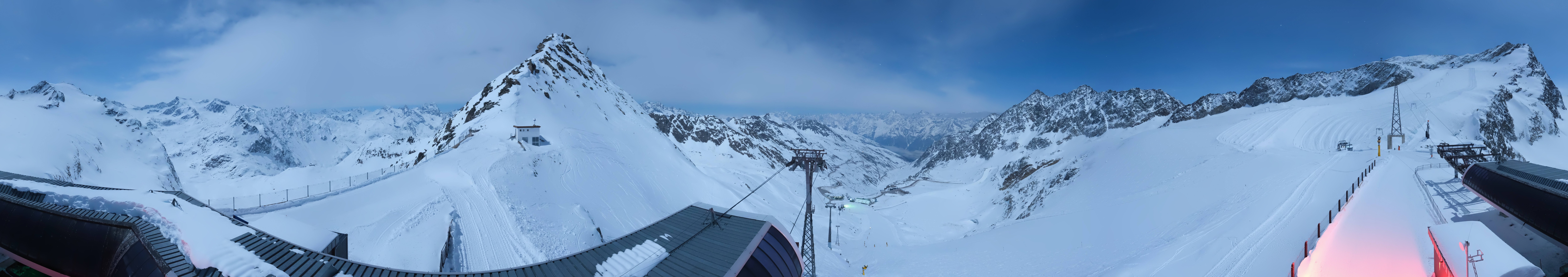 Archived image Webcam Rettenbach Glacier Sölden