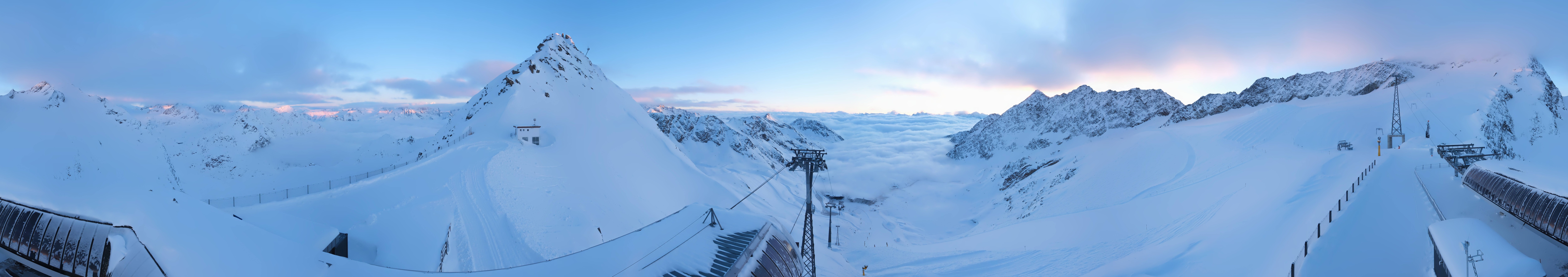 Archived image Webcam Rettenbach Glacier Sölden