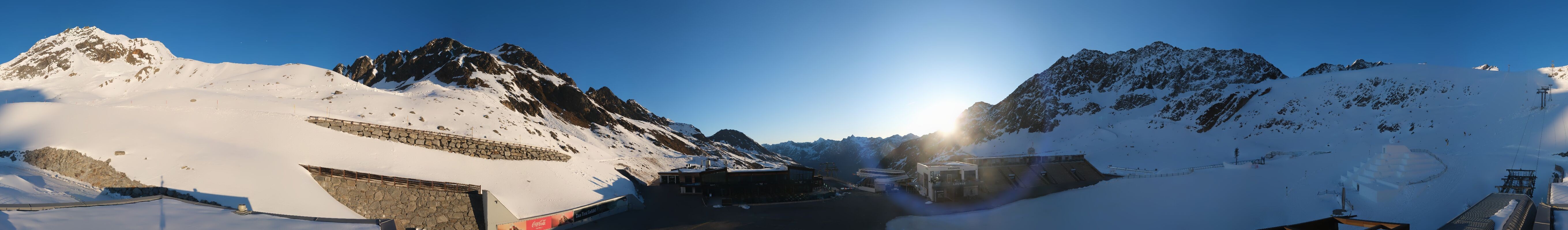 Archiv Foto Webcam Rettenbachgletscher Stadion