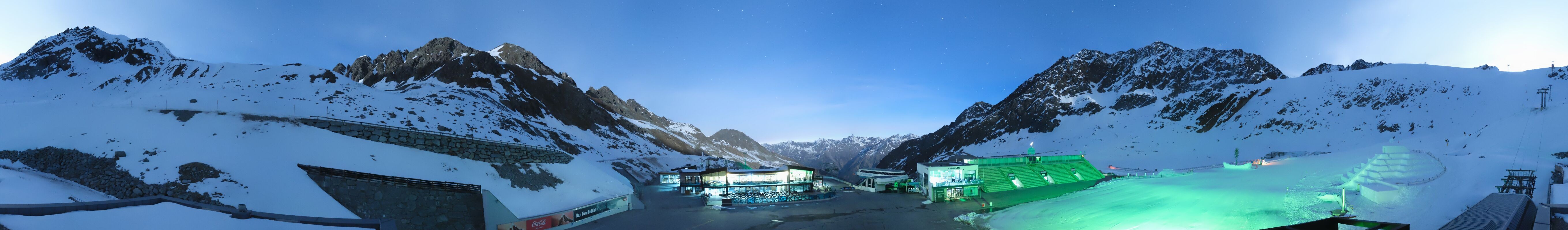 Archiv Foto Webcam Rettenbachgletscher Stadion