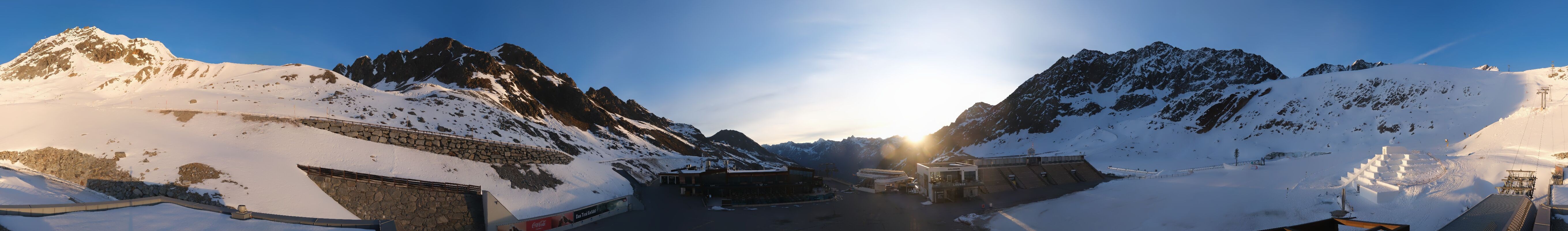 Archiv Foto Webcam Rettenbachgletscher Stadion