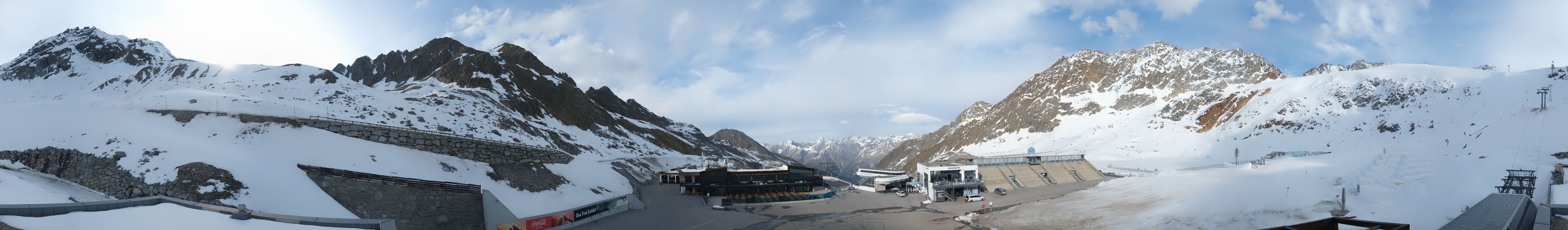 Archiv Foto Webcam Rettenbachgletscher Stadion