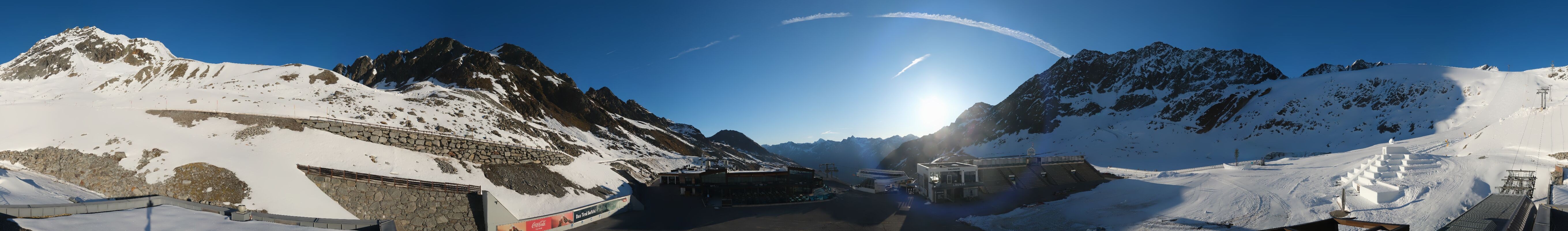 Archiv Foto Webcam Rettenbachgletscher Stadion