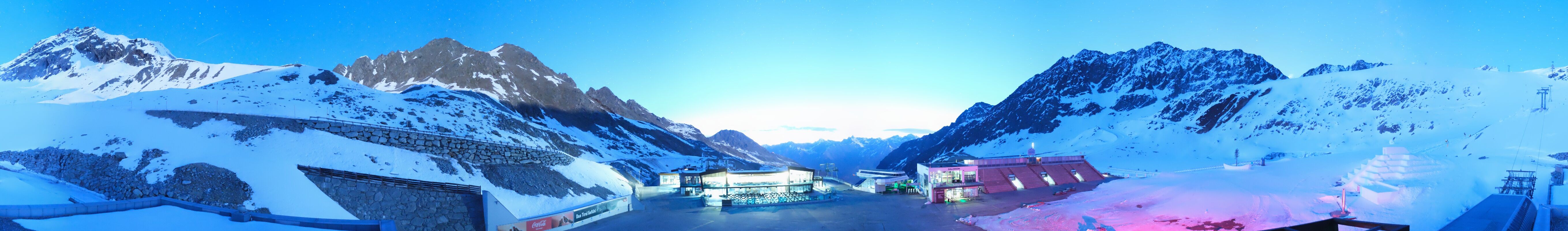Archiv Foto Webcam Rettenbachgletscher Stadion