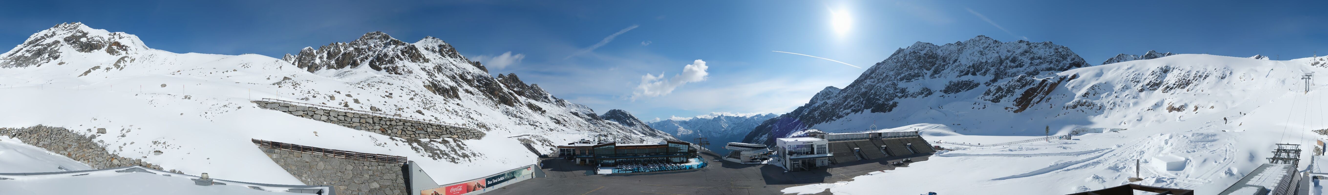 Archiv Foto Webcam Rettenbachgletscher Stadion