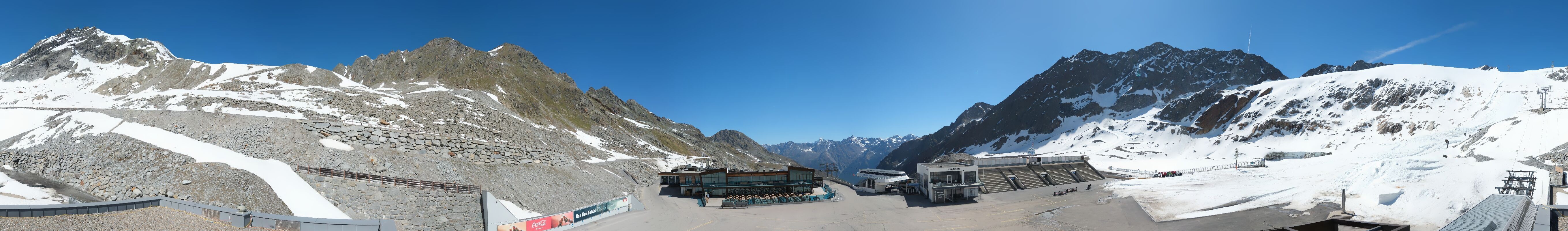 Archiv Foto Webcam Rettenbachgletscher Stadion